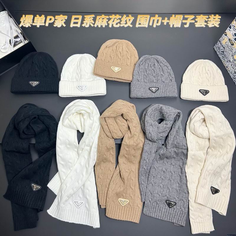 Prada scarf hat dx07